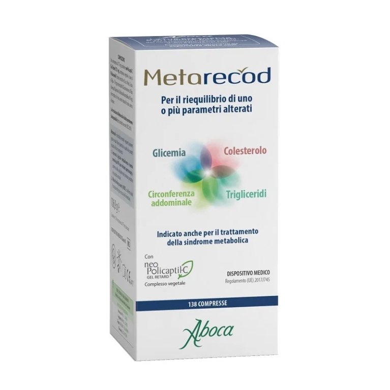 Metarecod Aboca 138 Compresse | Glicemia, Colesterolo e Trigliceridi