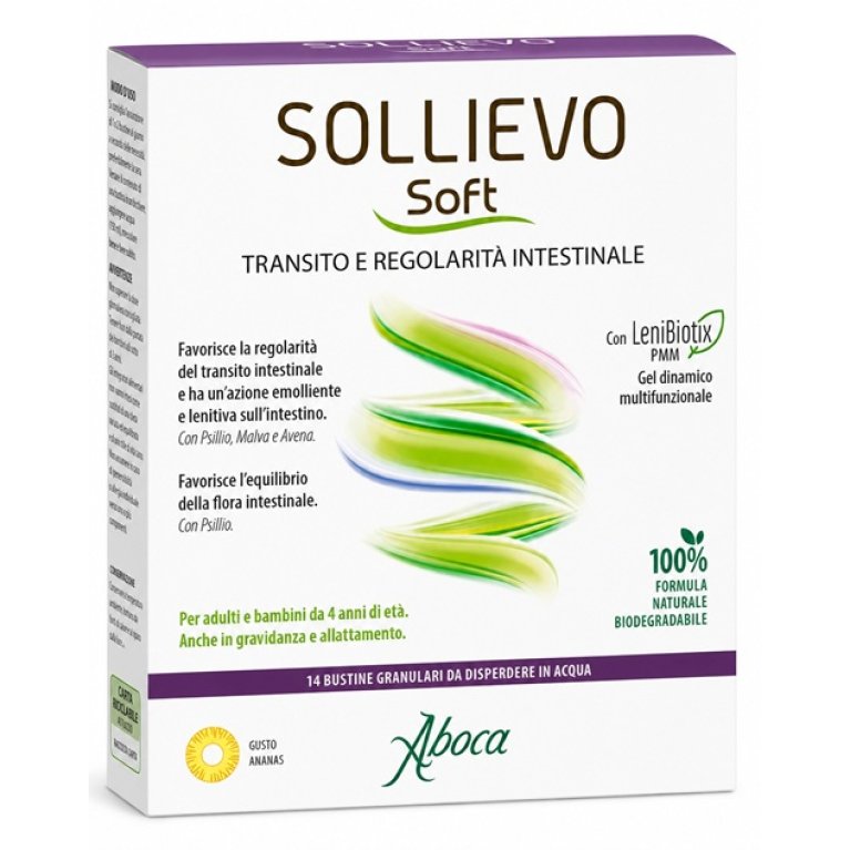 Sollievo Soft 14 Bustine - Integratore per Regolarità Intestinale
