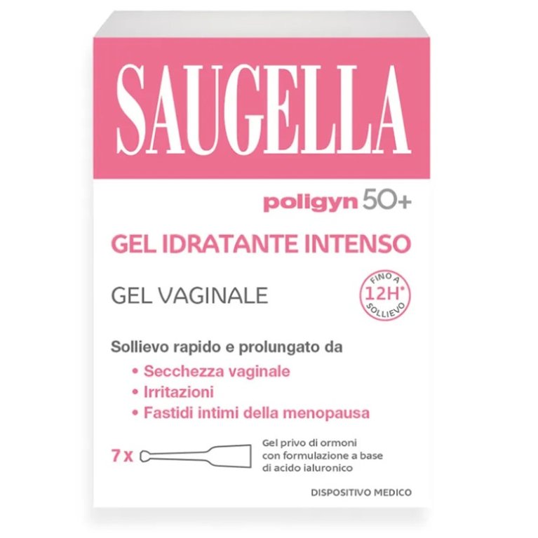Saugella Poligyn 50+ Gel Idratante Vaginale 7 Applicatori Monouso