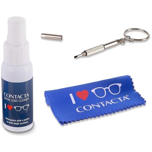 Contacta Kit Manutenzione Occhiali | Spray, Microfibra e Cacciavite