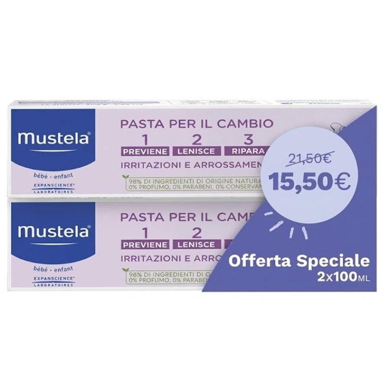 Mustela Pasta Cambio Bipack - 2x100 ml