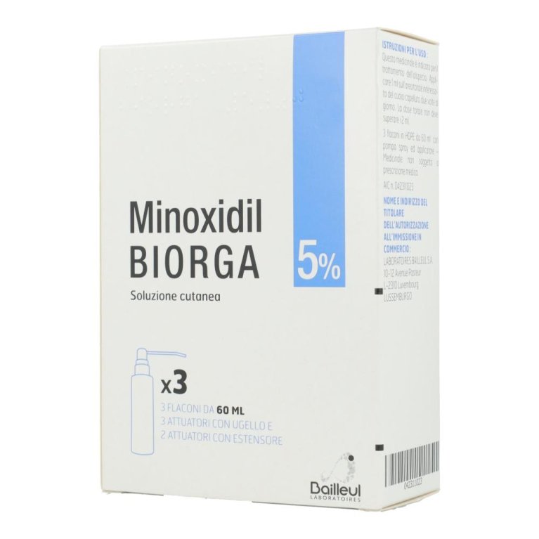 MINOXIDIL BIORGA*SOL CUT 3FL5% MINOXIDIL BIORGA*SOL CUT 3FL5%