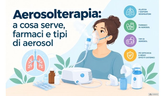 Aerosolterapia: a cosa serve, farmaci e tipi di aerosol Aerosolterapia: a cosa serve, farmaci e tipi di aerosol