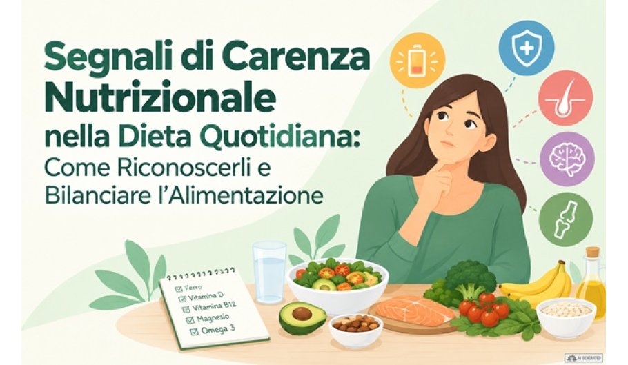 Segnali di Carenza Nutrizionale nella Dieta Quotidiana: Come Riconoscerli e Bilanciare l'Alimentazione Segnali di Carenza Nutrizionale nella Dieta Quotidiana: Come Riconoscerli e Bilanciare l'Alimentazione