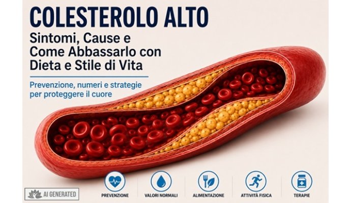 Colesterolo Alto: Sintomi, Cause e Come Abbassarlo Naturalmente