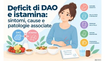 Deficit di DAO e istamina: sintomi, disturbi associati e cosa dice la scienza
