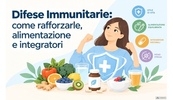 Difese immunitarie: come rafforzarle, alimentazione e integratori Difese immunitarie: come rafforzarle, alimentazione e integratori