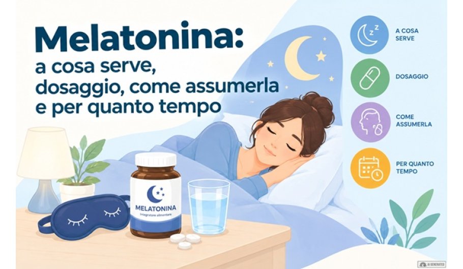 Melatonina per dormire: a cosa serve, dosaggio e durata