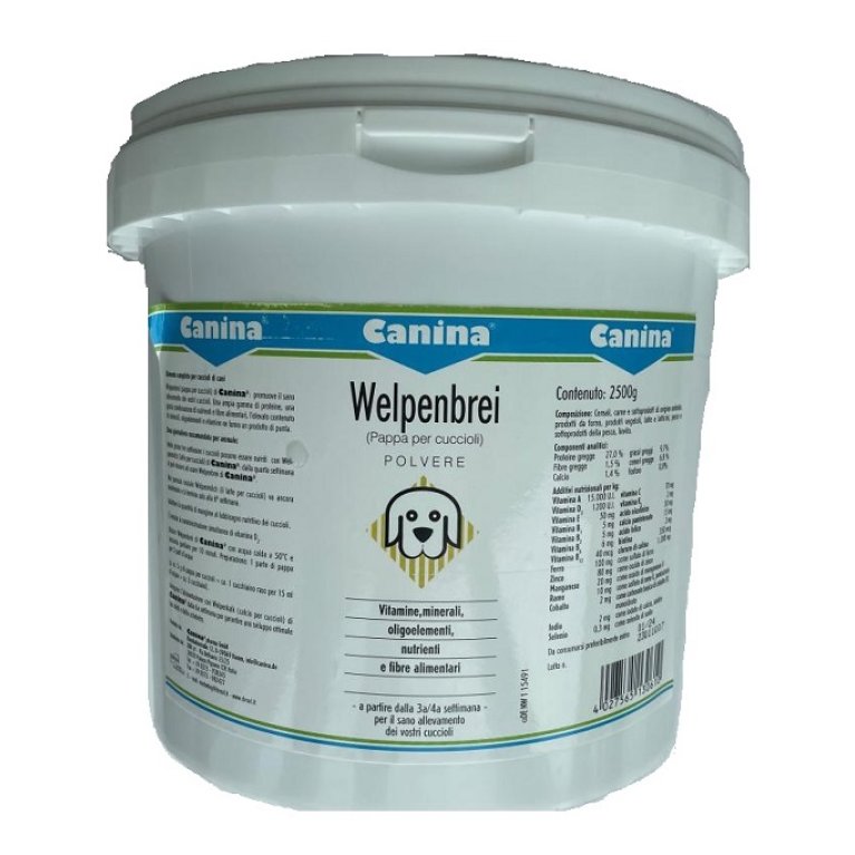 Pappa per cuccioli in polvere con vitamine e nutrienti Welpenbrei 2,5 kg