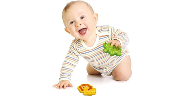 Clementoni Baby Animali Tocca E Impara &ndash; Gioco Sensoriale Con Inserti Tattili Per Bambini 6+ Mesi, 6 Animaletti Colorati In Plastica Per Sviluppare Manualit&agrave; E Percezione