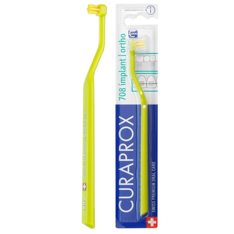 Spazzolino Curaprox Monociuffo 708 Implant-Ortho - 1 pezzo