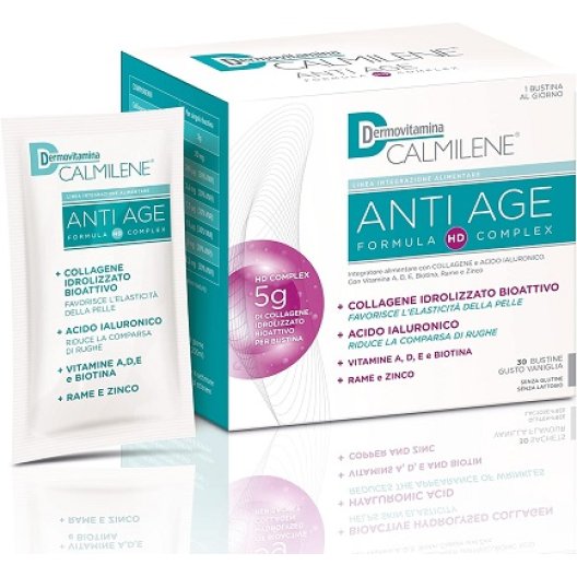 Dermovitamina Calmilene Anti Age - collagene e acido ialuronico - 30 bustine