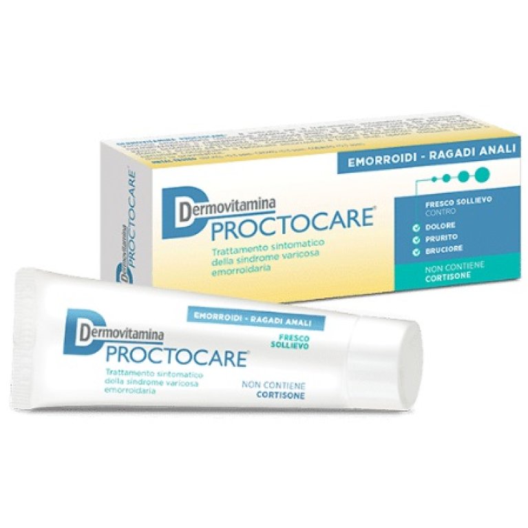 Dermovitamina Proctocare Crema - contro le emorroidi e le ragadi anali - 30 ml + applicatore