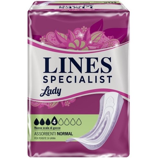 Lines Specialist Lady Normal 4 gocce - assorbenti per perdite di urina - 10 assorbenti