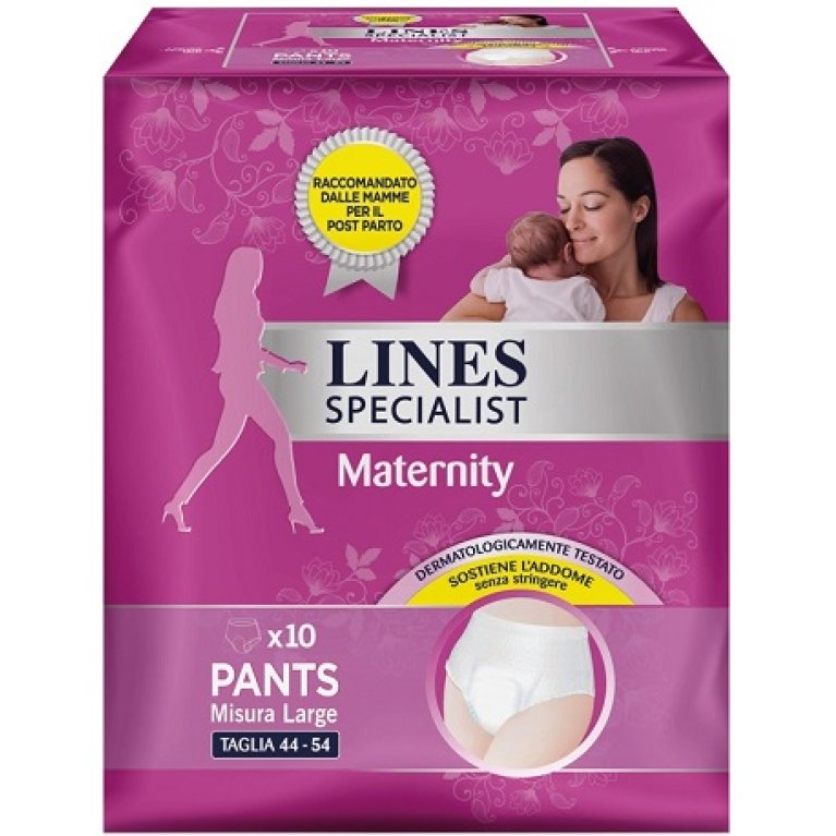 Lines Specialist Maternity - mutande assorbenti post parto misura large - 10 pezzi