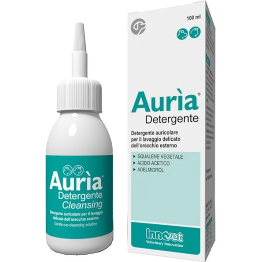 Auria Detergente Auricolare per cani e gatti - 100 ml Auria Detergente Auricolare per cani e gatti - 100 ml