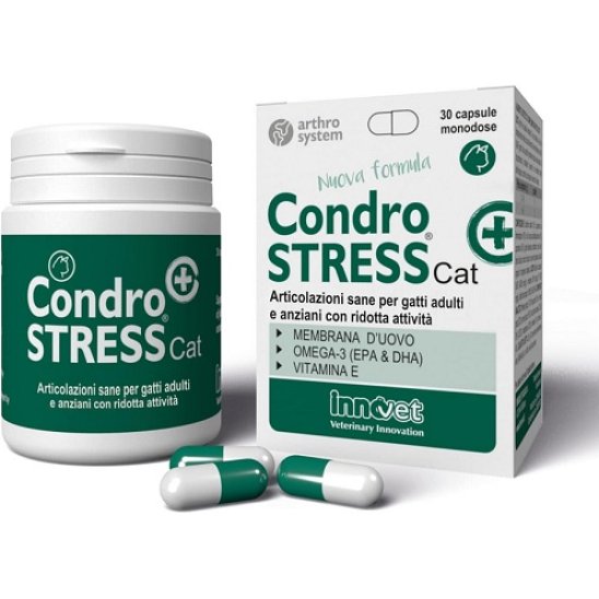 Condrostress + Cat per la salute articolare dei Gatti 30 capsule