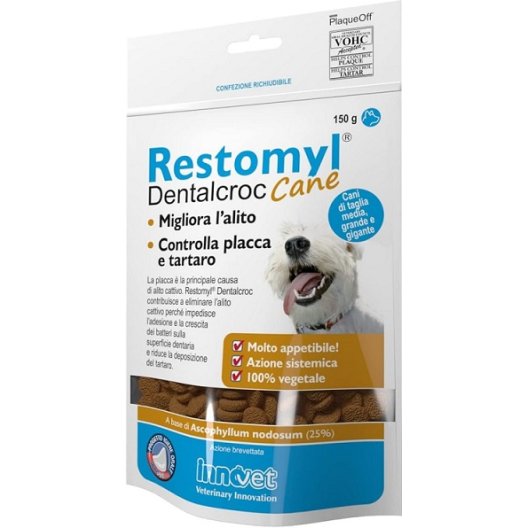 Restomyl dentalcroc cane - 150 grammi - per migliorare l'alito