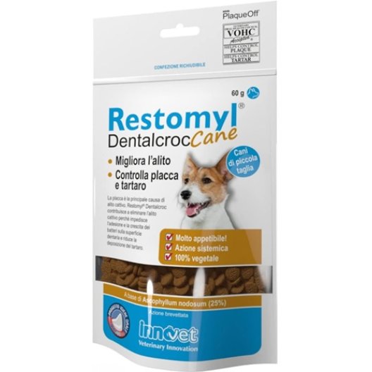 Restomyl Dentalcroc cane - 60 grammi - snack anti-tartaro