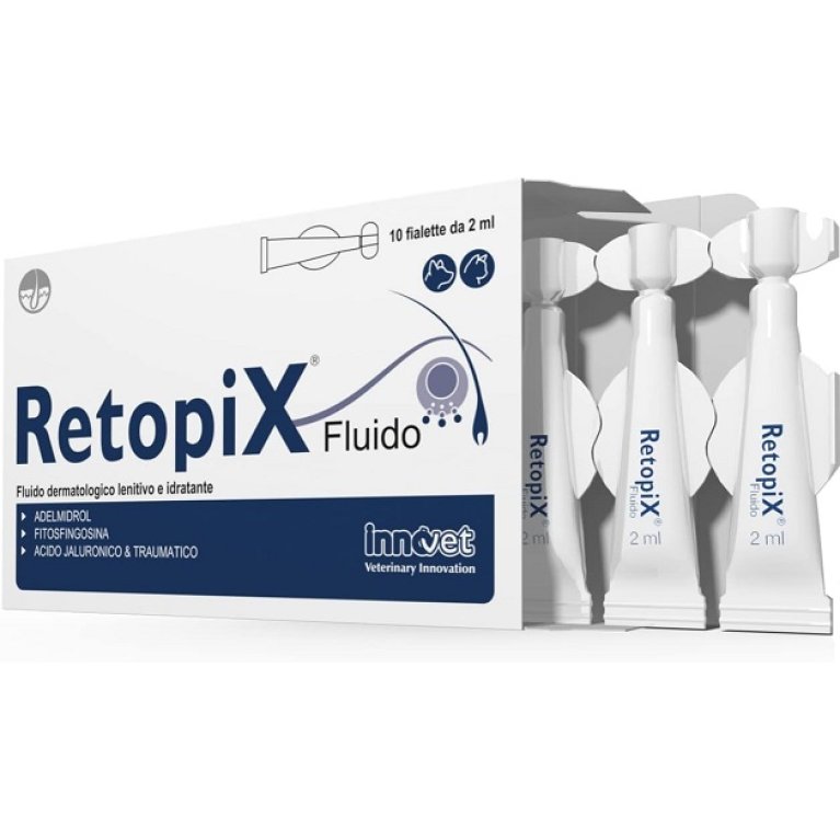 Retopix Fluido lenitivo idratante per cani e gatti - 10 fialette da 2 ml