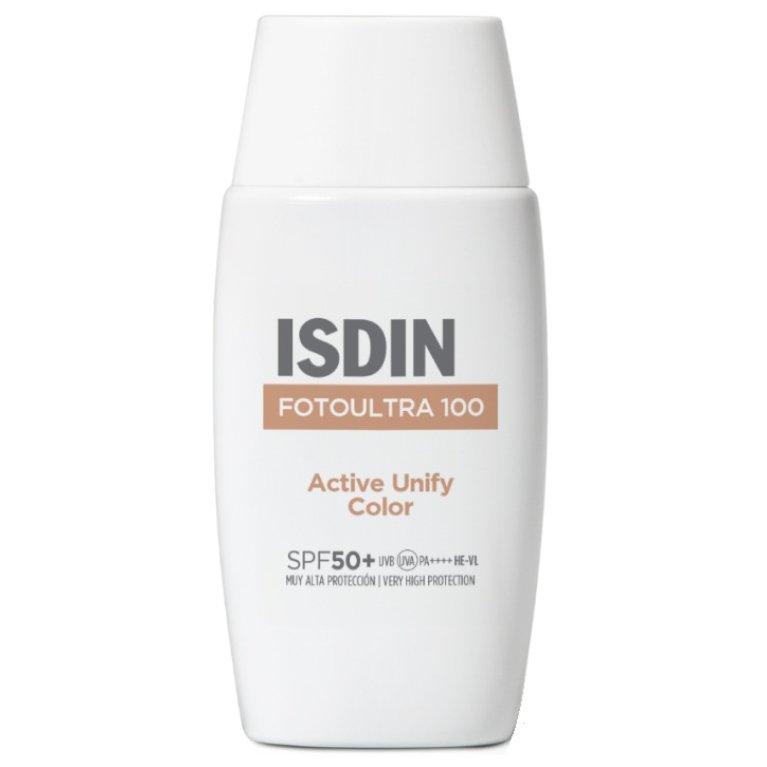 Isdin Fotoultra 100 Active Unify Color SPF 50+ - Solare viso anti-macchie colorato - 50 ml Isdin Fotoultra 100 Active Unify Color SPF 50+ - Solare viso anti-macchie colorato - 50 ml