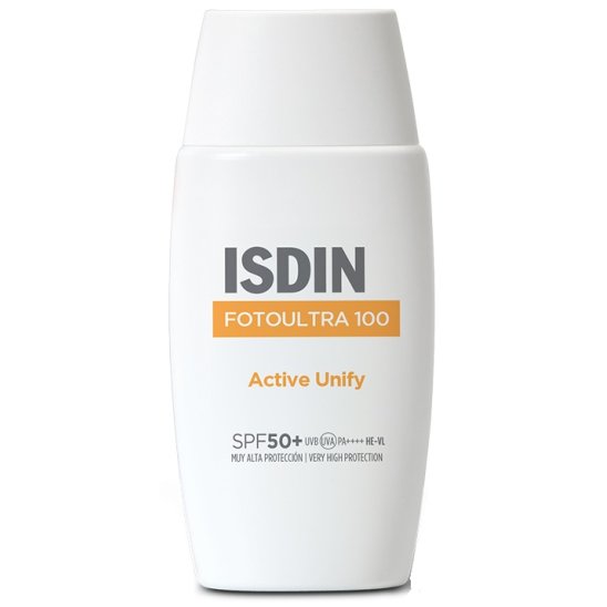 Isdin Fotoultra 100 Active Unify SPF 50+ - Solare viso anti-macchie - 50 ml