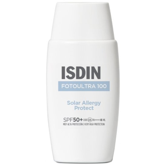 Isdin Fotoultra 100 Solar Allergy SPF 50+ - Solare viso contro gli eritemi - 50 ml