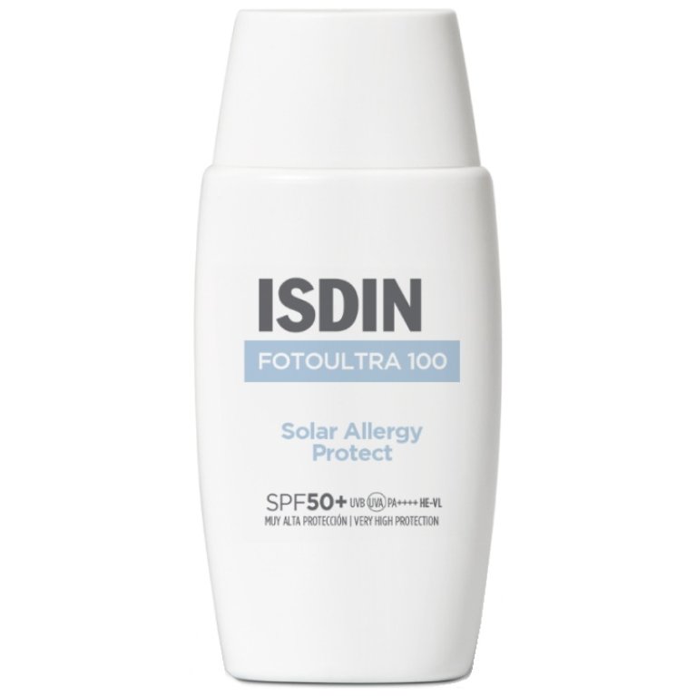 Isdin Fotoultra 100 Solar Allergy SPF 50+ - Solare viso contro gli eritemi - 50 ml