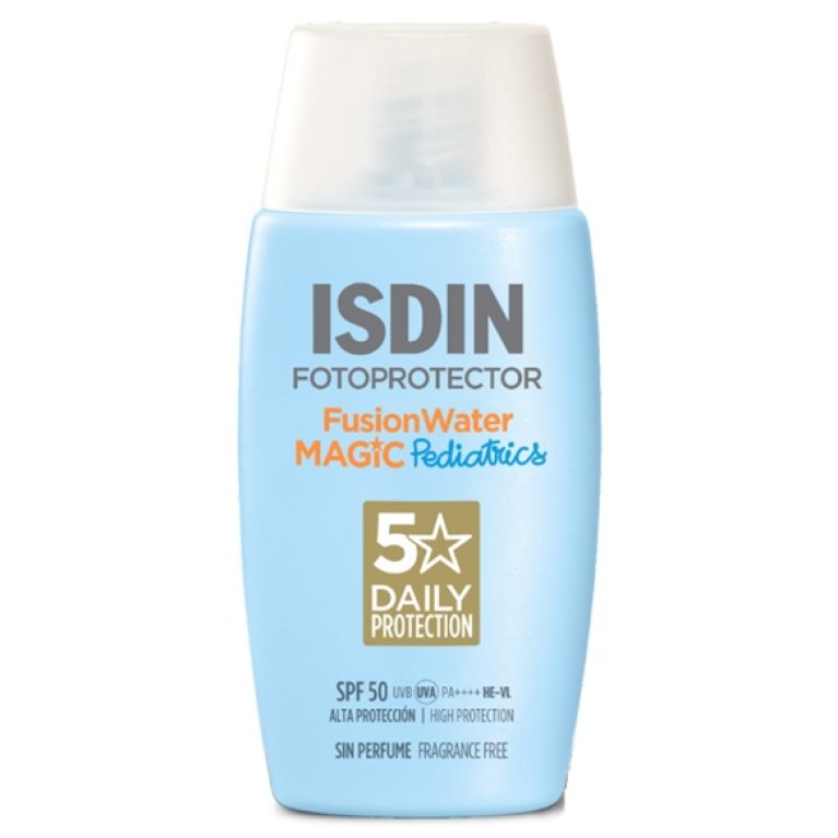 Isdin Fusion Water Magic SPF 50+ Pediatrics - 50 ml solare viso Isdin Fusion Water Magic SPF 50+ Pediatrics - 50 ml solare viso
