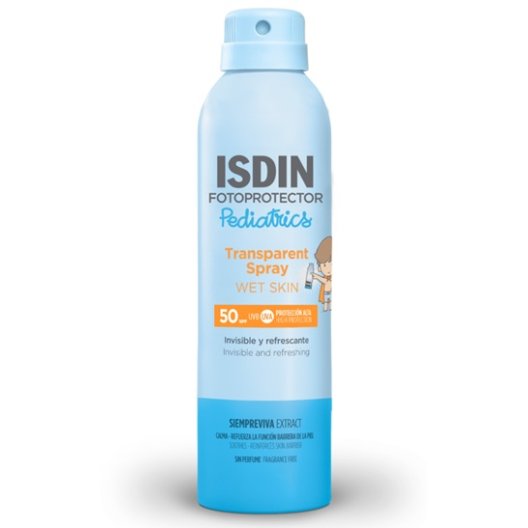 Isdin Fotoprotector Transparent Spray pediatrico - pelle bagnata - 250 ml Isdin Fotoprotector Transparent Spray pediatrico - pelle bagnata - 250 ml