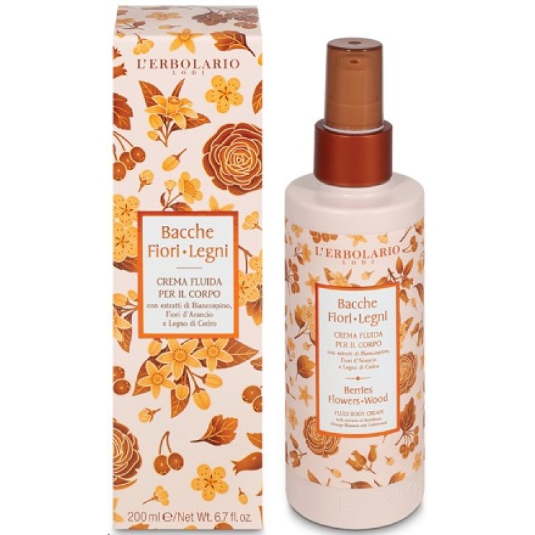 Bacche Fiori Legni crema fluida per il corpo L'Erbolario - 200 ml