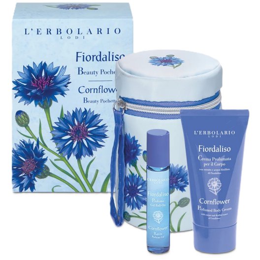 L'Erbolario Fiordaliso Beauty Pochette - Kit Viaggio Crema Corpo 75ml + Profumo Roll-On 15ml L'Erbolario Fiordaliso Beauty Pochette - Kit Viaggio Crema Corpo 75ml + Profumo Roll-On 15ml