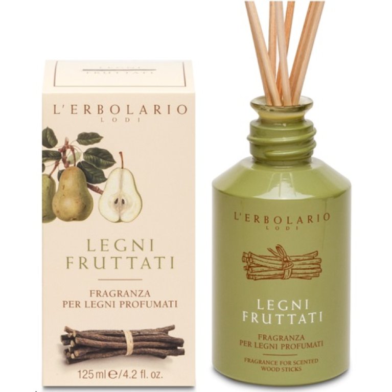 Legni Fruttati Fragranza per legni profumati L'Erbolario - 125 ml con bastoncini