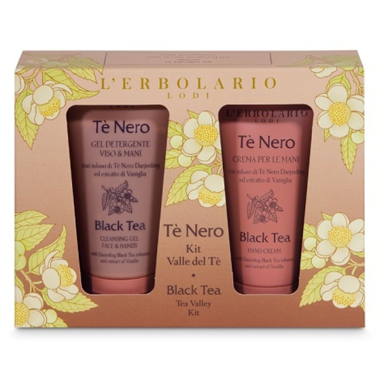 Tè Nero Kit Valle del Tè - detergente viso e mani 75 ml + crema mani 50 ml