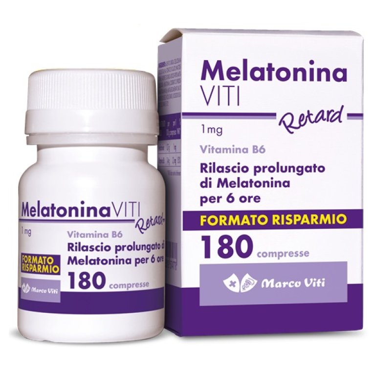 Melatonina Viti Retard - 180 compresse 1 mg - Formato Risparmio