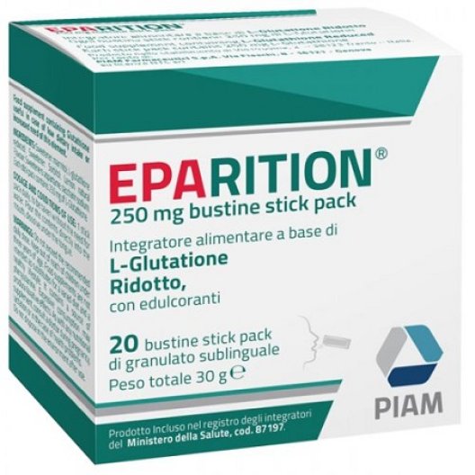 Eparition - integratore a base di Glutatione - 20 bustine sublinguali da 250 mg