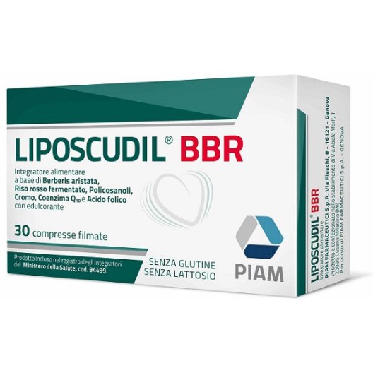 Liposcudil BBR - integratore per il controllo del colesterolo con Berberina - 30 compresse
