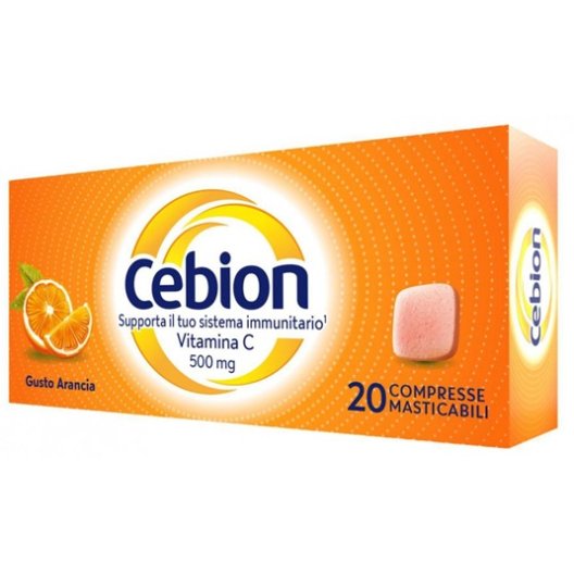 Cebion masticabile Arancia - integratore di Vitamina C - 20 compresse masticabili Cebion masticabile Arancia - integratore di Vitamina C - 20 compresse masticabili