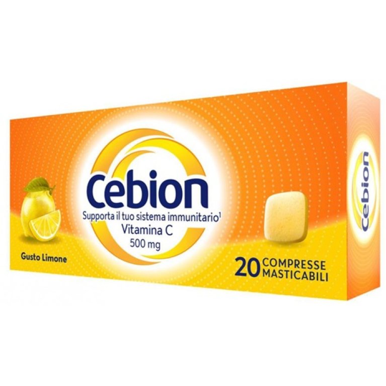 Cebion masticabile Limone - integratore di Vitamina C - 20 compresse masticabili
