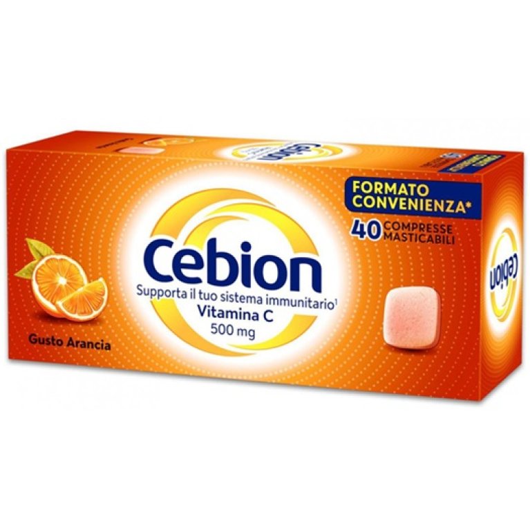 Cebion masticabile Arancia - integratore di Vitamina C - 40 compresse masticabili