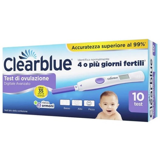 Clearblue test di ovulazione digitale avanzato - 10 test
