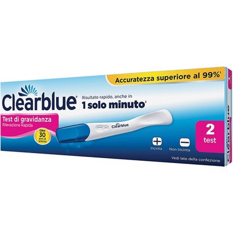 Clearblue test di gravidanza - rilevazione rapida in 1 minuto - 2 test