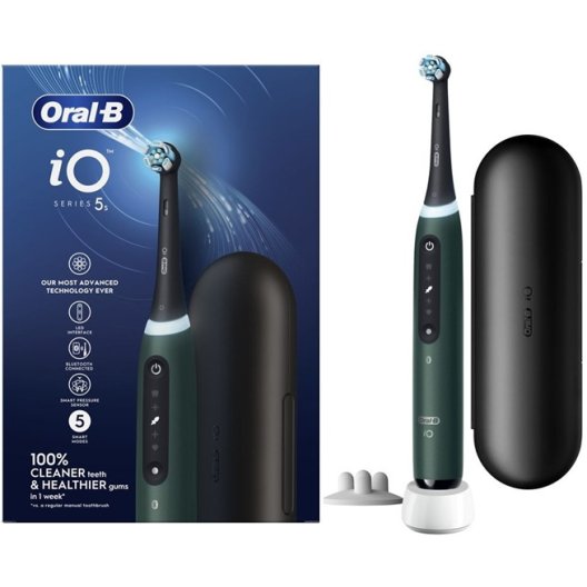 Oral B spazzolino elettrico iO 5 s + 1 testina - Verde