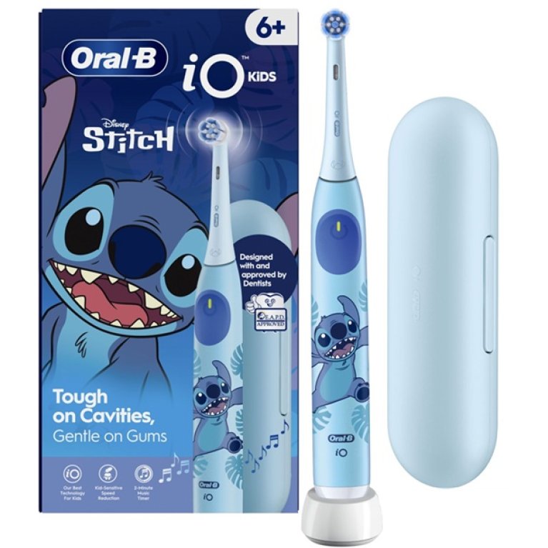 Oral B spazzolino elettrico iO Kids - Stitch + 1 testina e custodia viaggio Oral B spazzolino elettrico iO Kids - Stitch + 1 testina e custodia viaggio