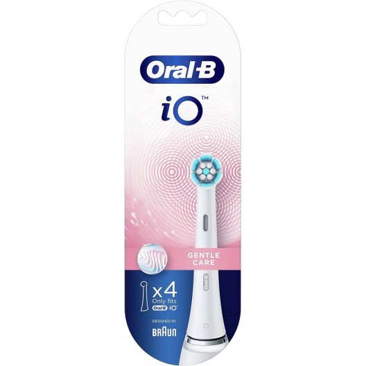 Oral B testine di ricambio iO Gentle Care - 4 testine bianche