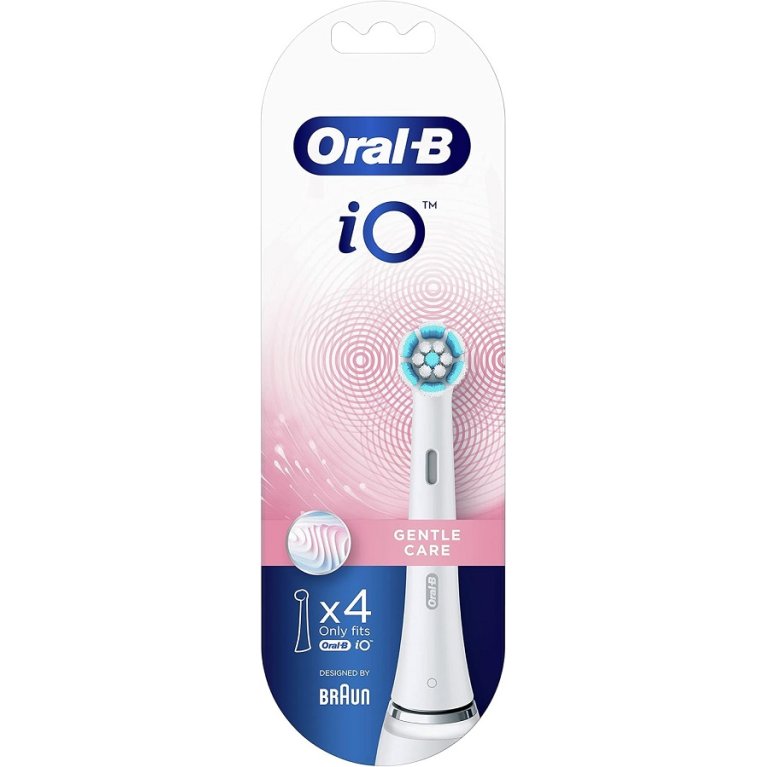 Oral B testine di ricambio iO Gentle Care - 4 testine bianche