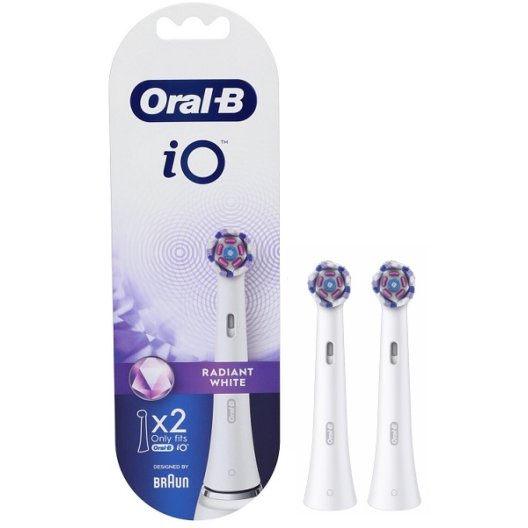 Oral B testine di ricambio iO Radiant White - 2 testine bianche