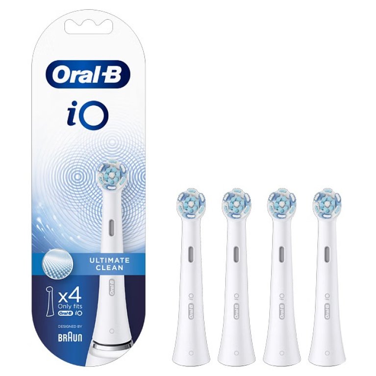 Oral B testine di ricambio iO Ultimate Clean - 4 testine bianche