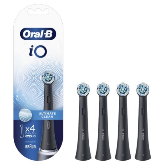 Oral B testine di ricambio iO Ultimate Clean - 4 testine nere