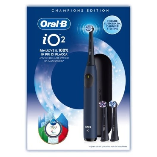 Oral B spazzolino elettrico iO 2 - Cortina Limited Edition - 3 testine e custodia da viaggio
